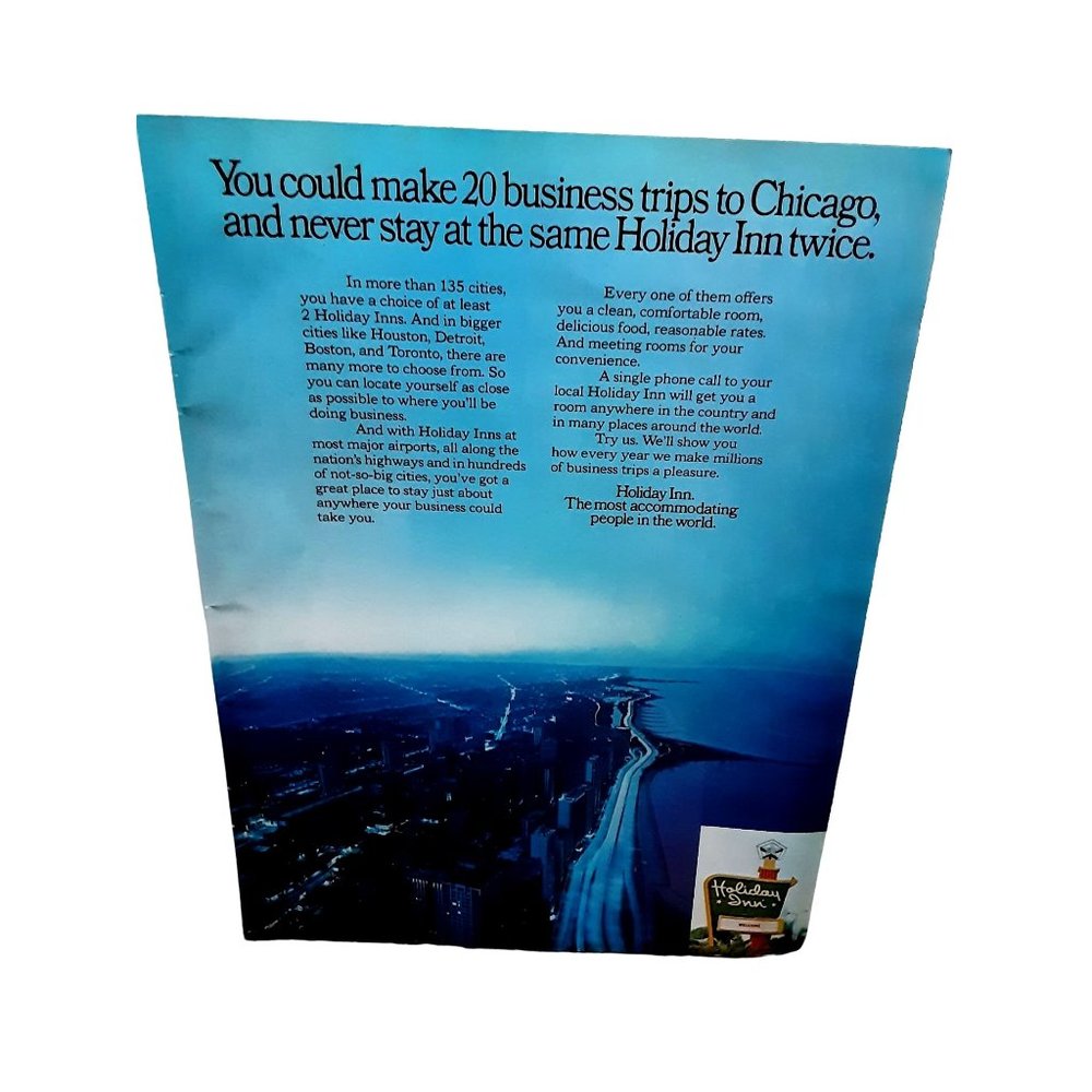 Holiday Inn Welcome vintage 1972 Magazine Print Ad